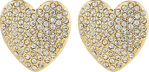 DUNE heart earrings gold-plated