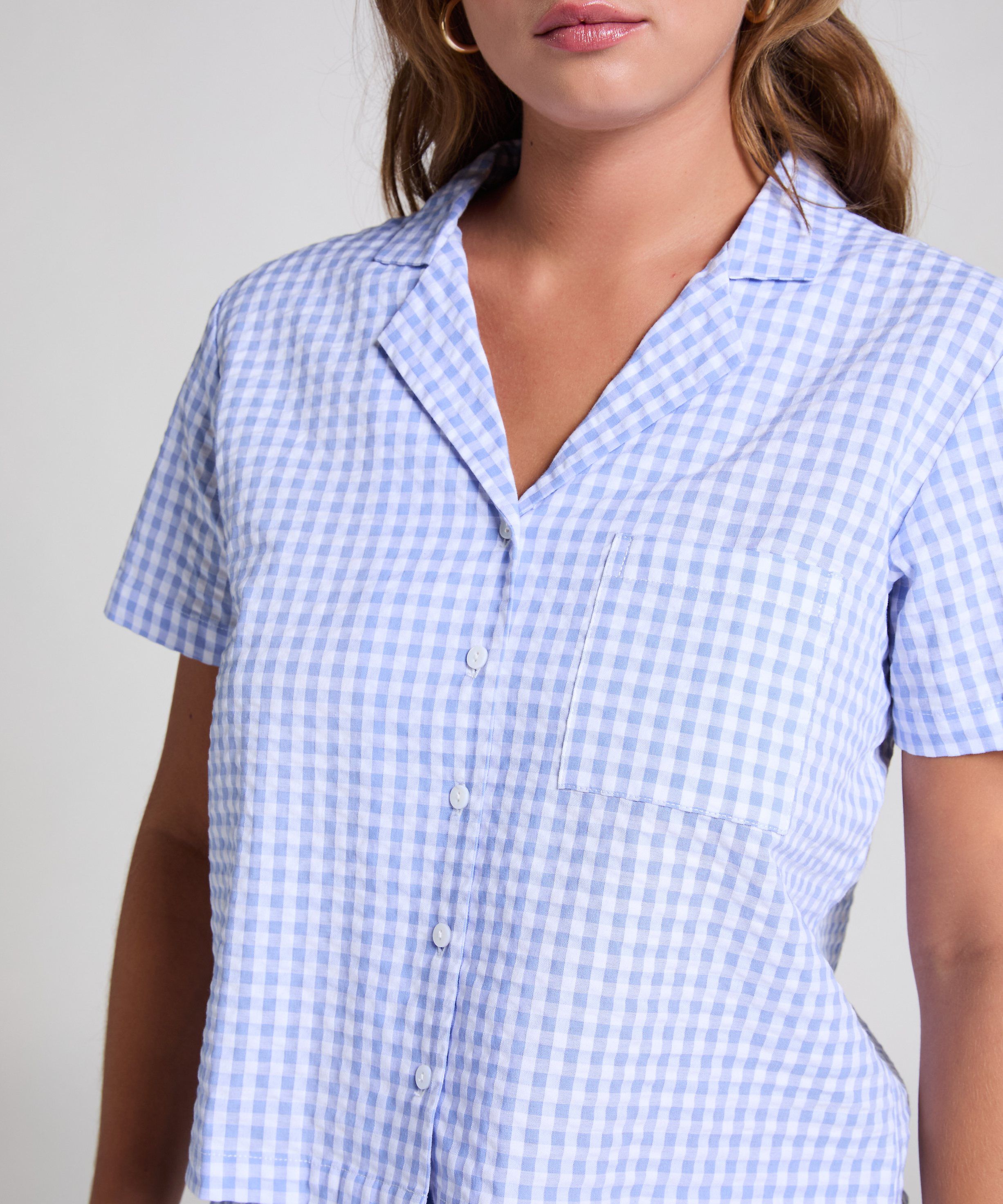 JACKET SS SEERSUCKER CHECK