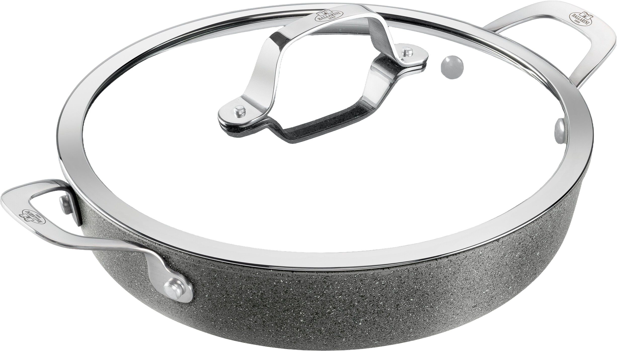 Salina Ceramic Serveringspanna med lock, 28 cm, Aluminum, Titanf&ouml;rst&auml;r