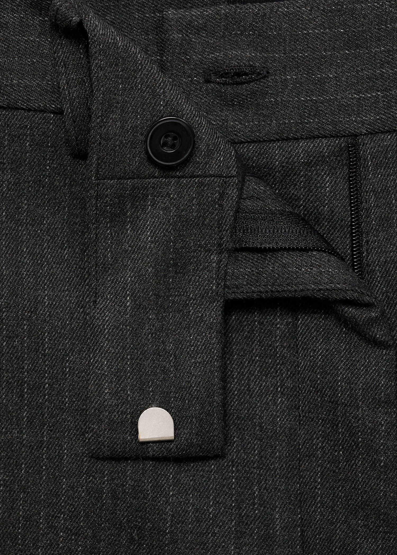 Slim cropped pinstripe trousers