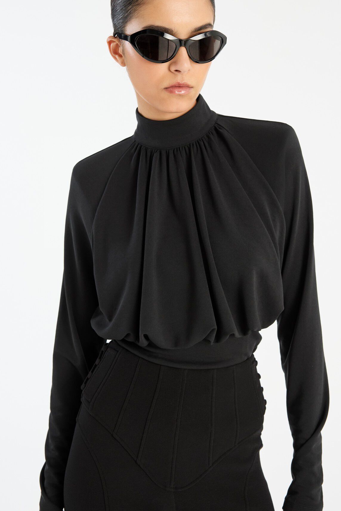 RUCHED LS TOP