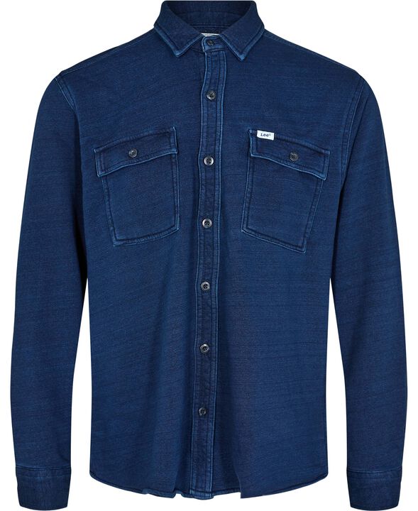 WORKING_FLEECE_SHIRT INDIGO