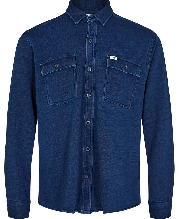 WORKING_FLEECE_SHIRT INDIGO