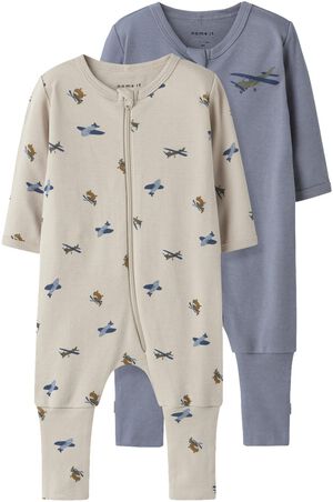 NBMNIGHTSUIT 2P ZIP FF AIRPLANE NOO