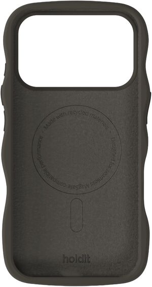 Wavy Silicone MagSafe Cpt. IPH18Pro/17Pro Charcoal