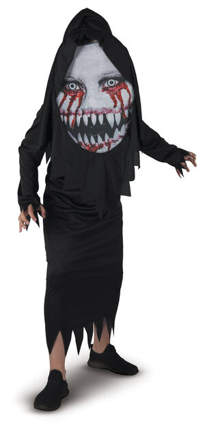 DEMONmKÆMPE HOVEDMASKE140140 CM. DRAGT-KÆMPE MASKE
