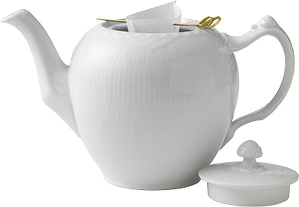 White Fluted Half Lace tekanna 1 L