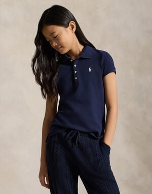 Stretch Mesh Polo Shirt KIDS