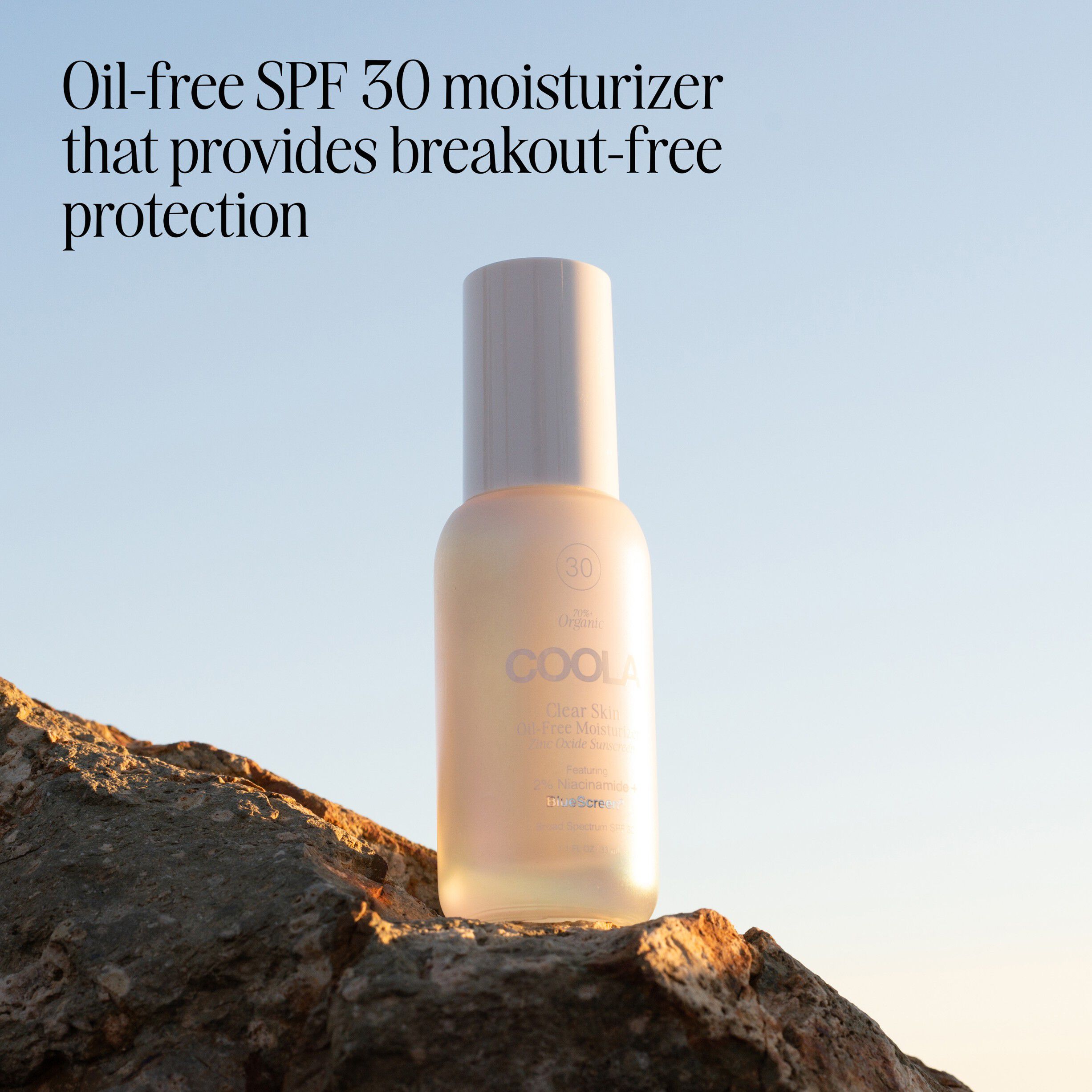 Clear Skin Zinc Oxide Sunscreen Oil Free Moisturizer SPF30