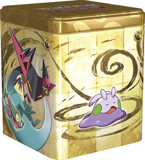 Pokemon tin Stacking