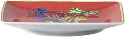 Bowl 12cm sq. flat, Holiday Alphabet V, Versace