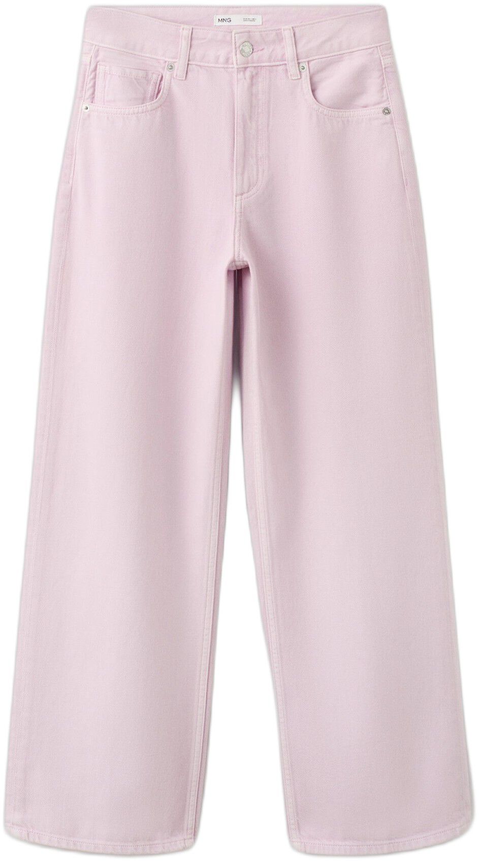 Mid-rise straight jeans