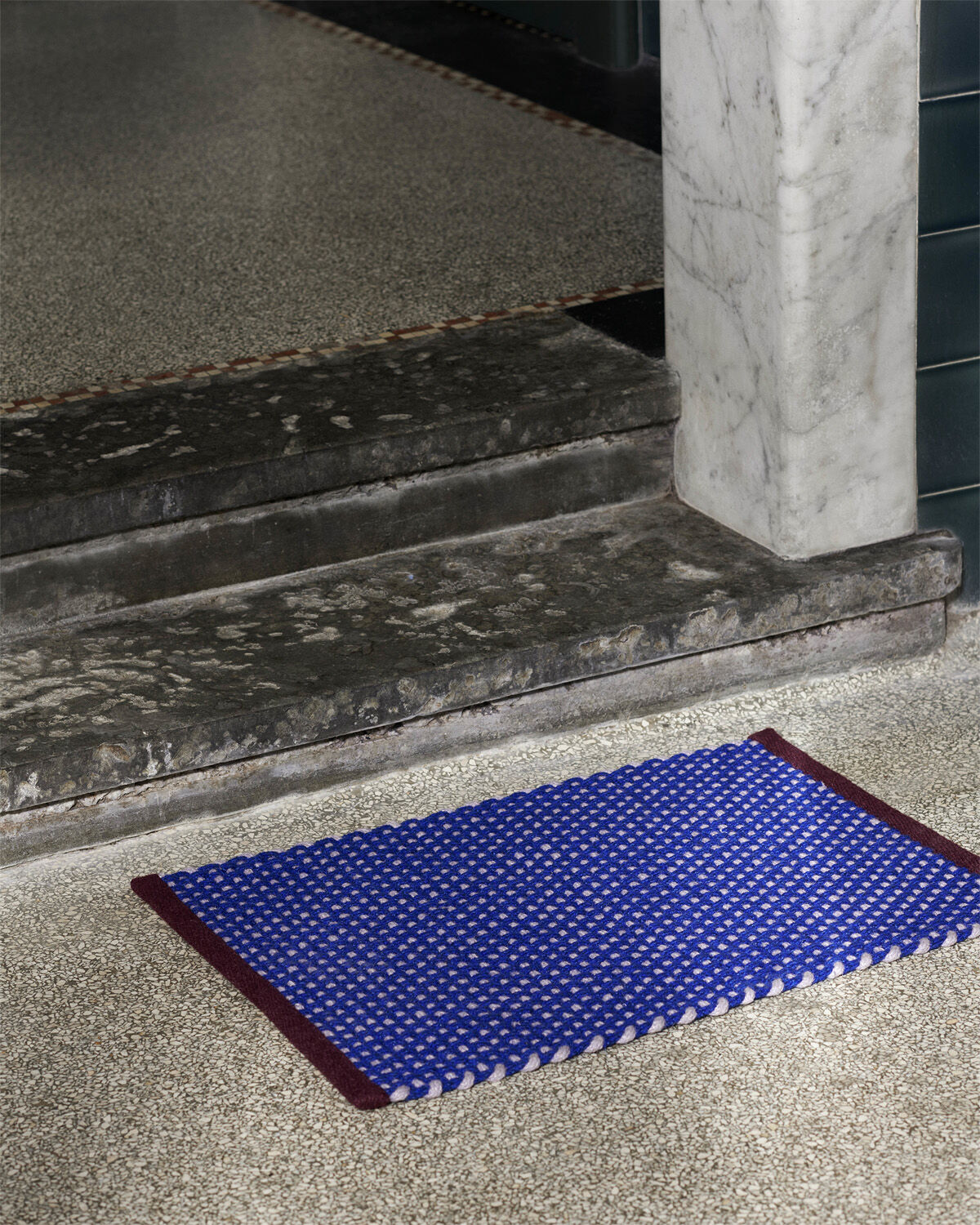 Door Mat-Royal blue
