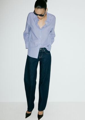 Cotton and lyocell blend straight s