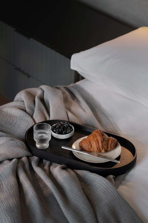 Wood Tray, Big, Black Oak, 31x47x3,5 cm