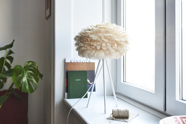 Table Tripod matt white H 36 cm