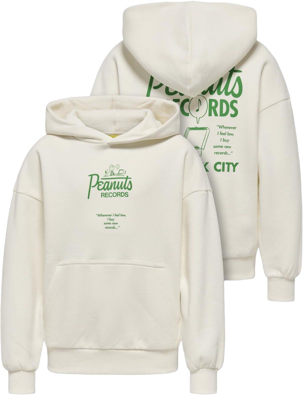 Osjpeanuts Back Ovz Ls Lic Hoodie Swt