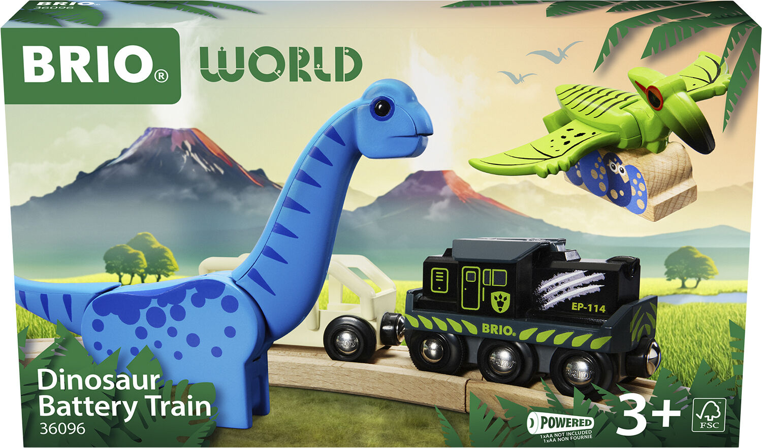 Brio Dino batteri Tog