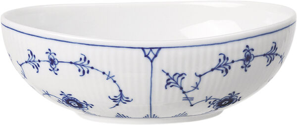 MUSSELMALET RIFLET OVAL SKÅL 37 CL