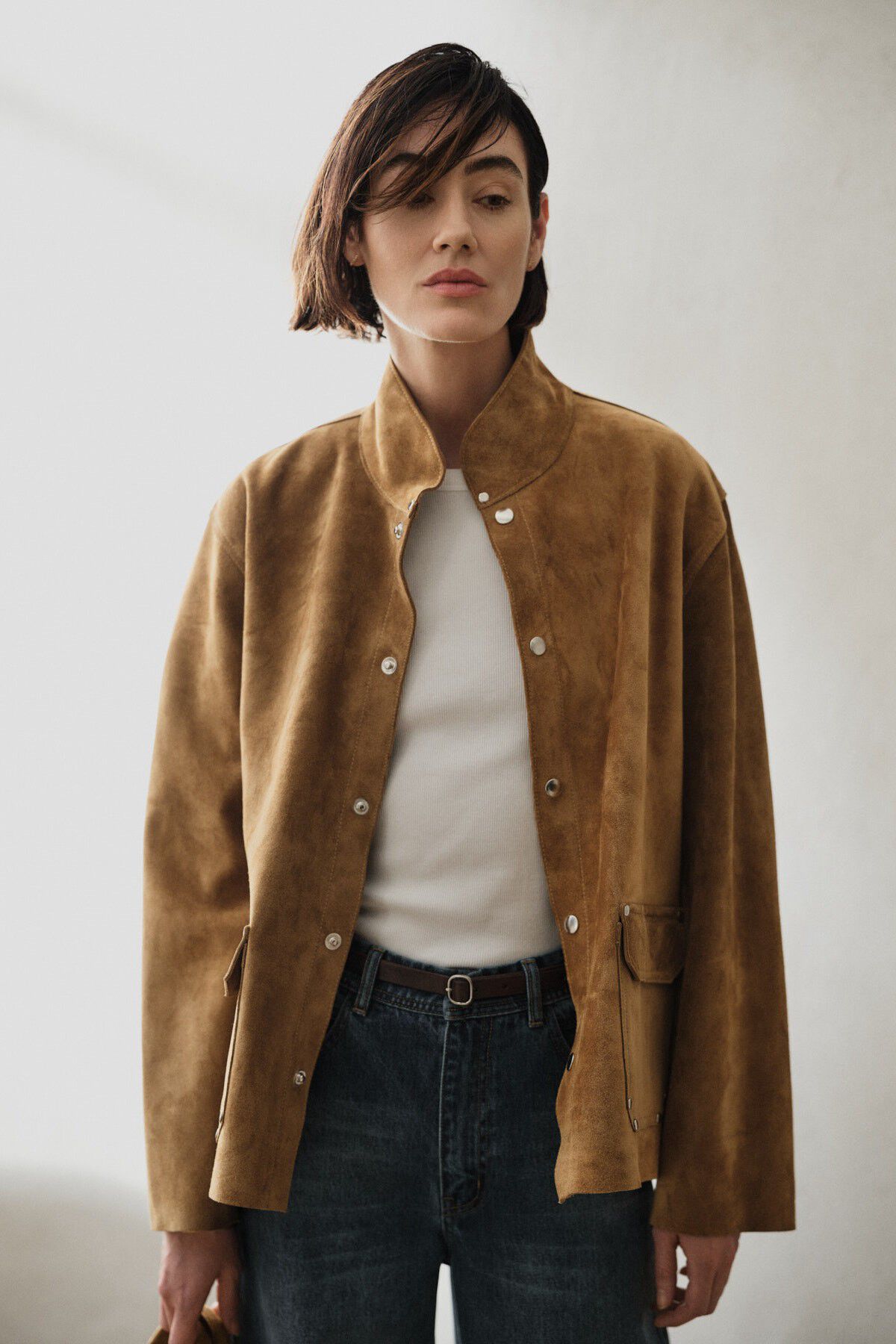 Heavy suede jacket - Thelma