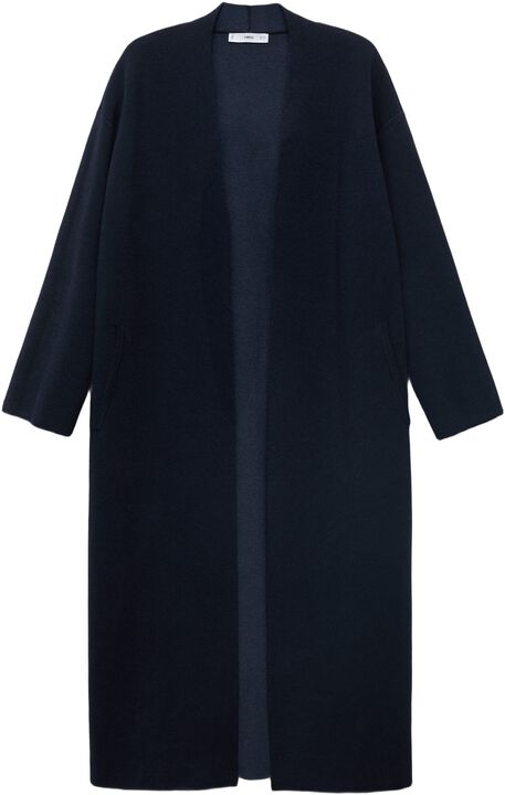 Knitted long coat