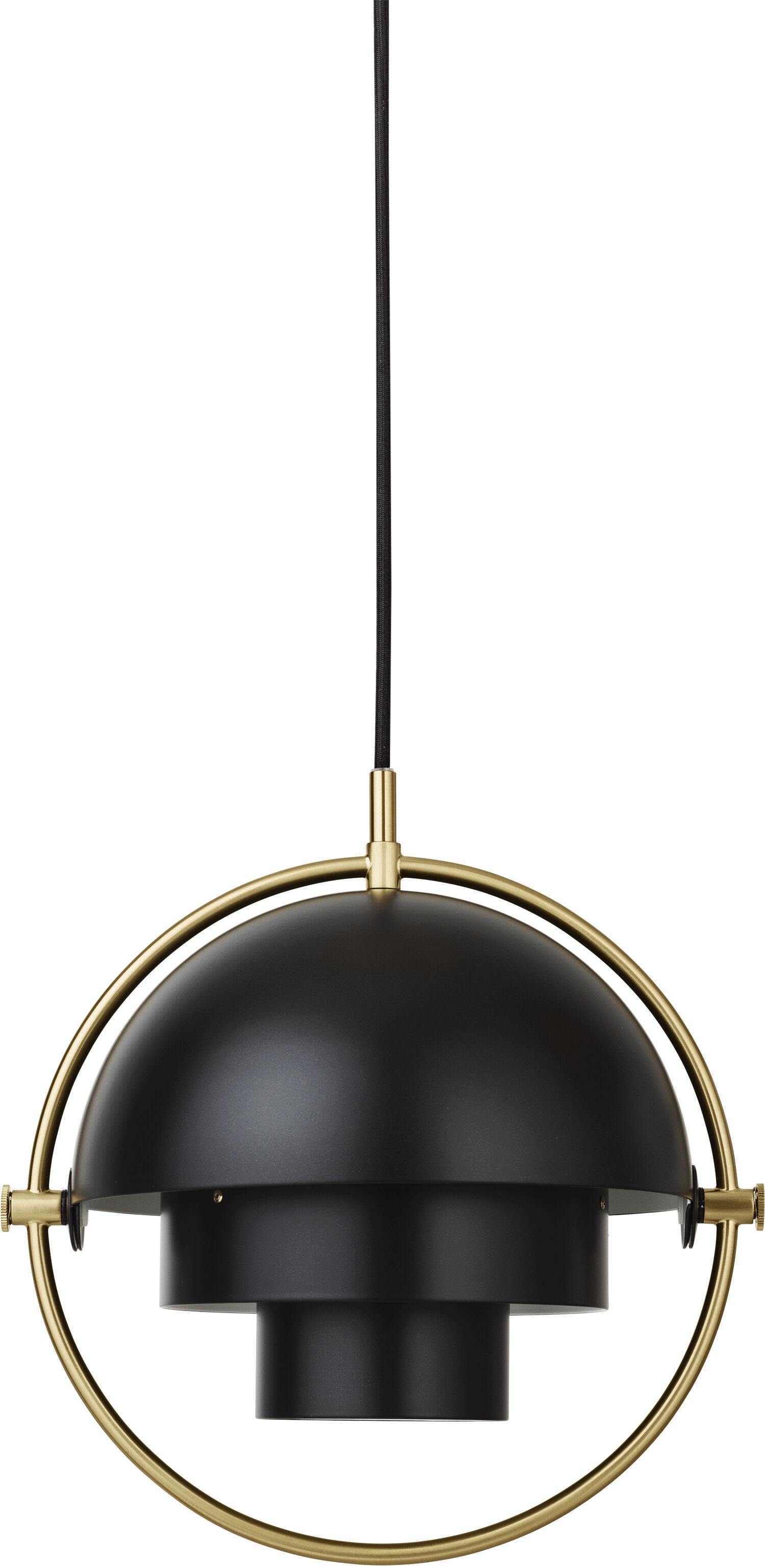 Multi-Lite Pendant - Small (Base: Chrome, Shade: Black Semi Matt)