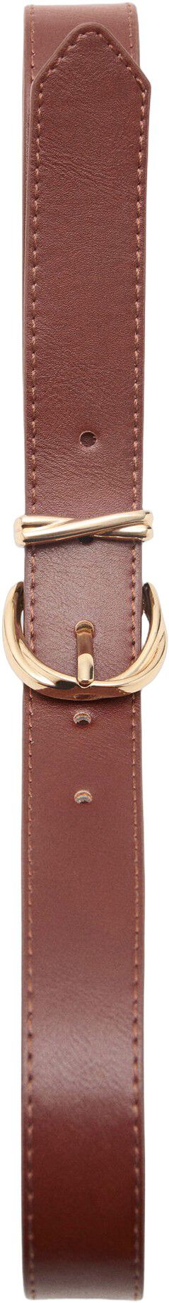 Oval buckle belt