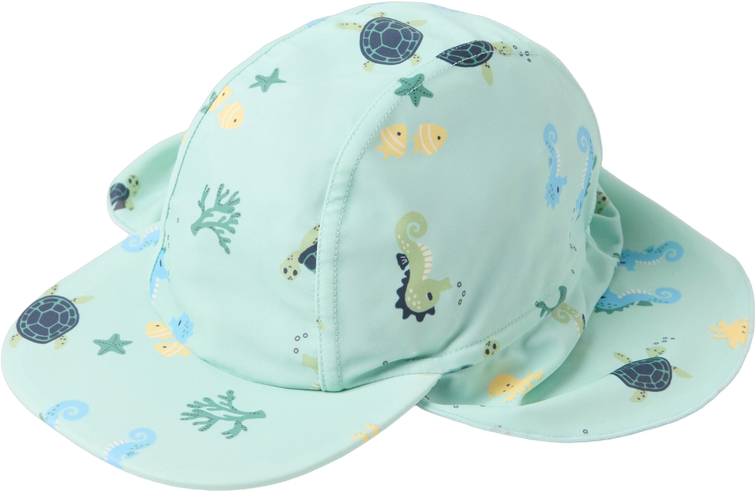 Sun cap with UV-protective fabric.