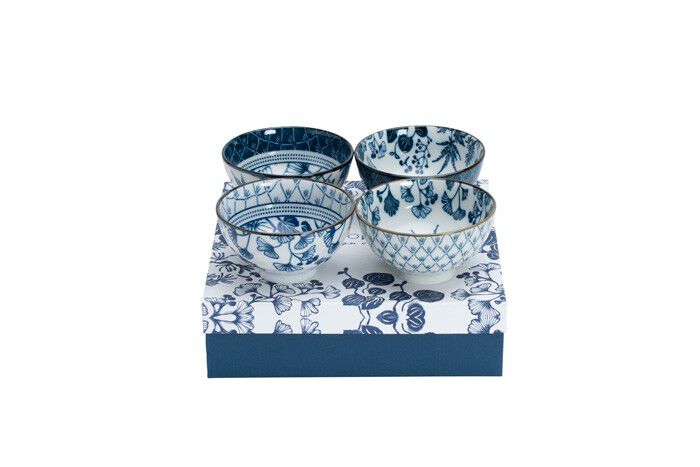 Flora Japonica Rice Bowl Giftset 4pcs 12x6.4cm 300ml 16700 1