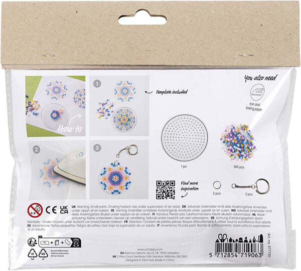 Mini DIY Kit Rørperler, Charms/taskepynt