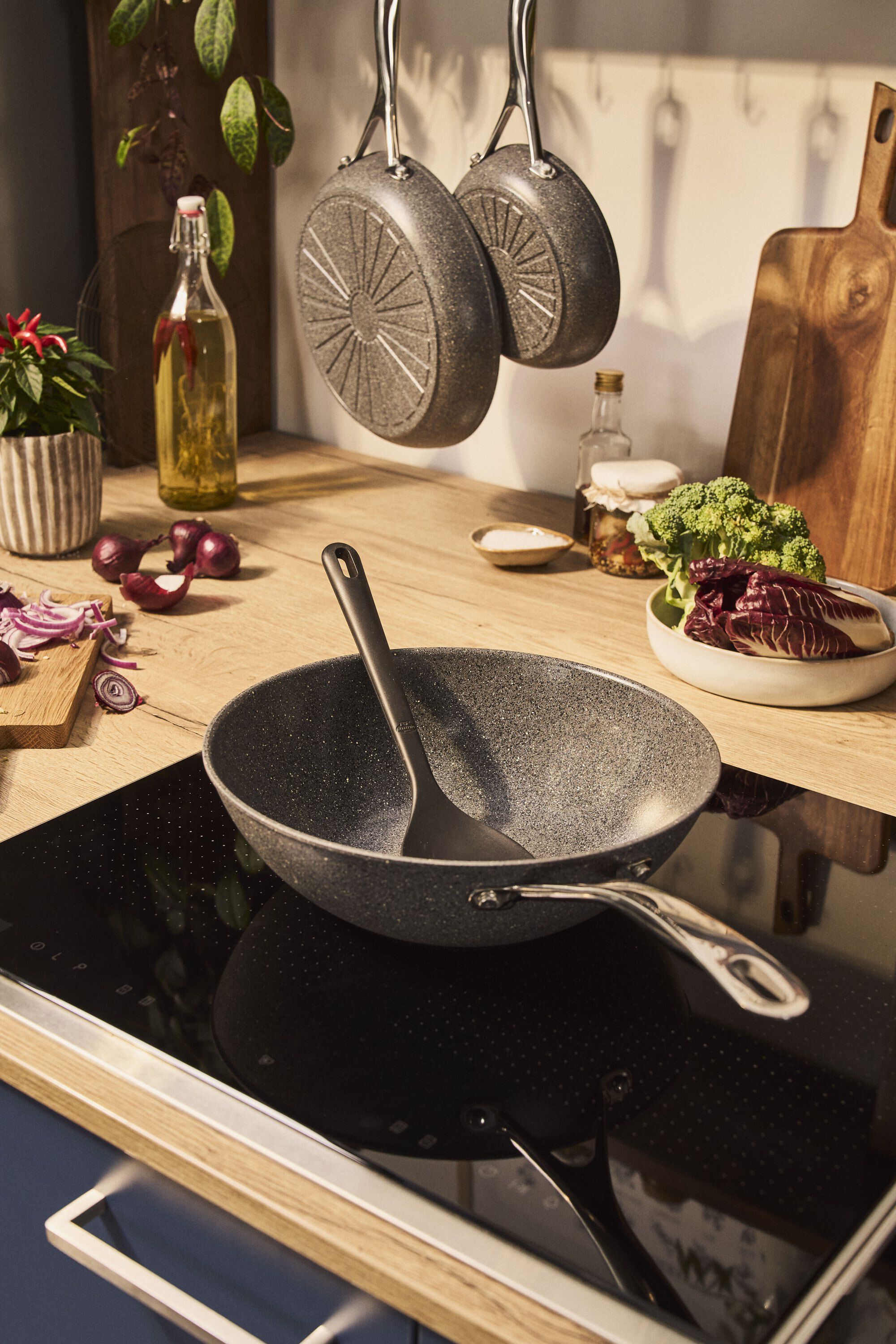 Salina Ceramic Wok, 30 cm, Aluminum, Titanf&ouml;rst&auml;rkt keramisk non-stick