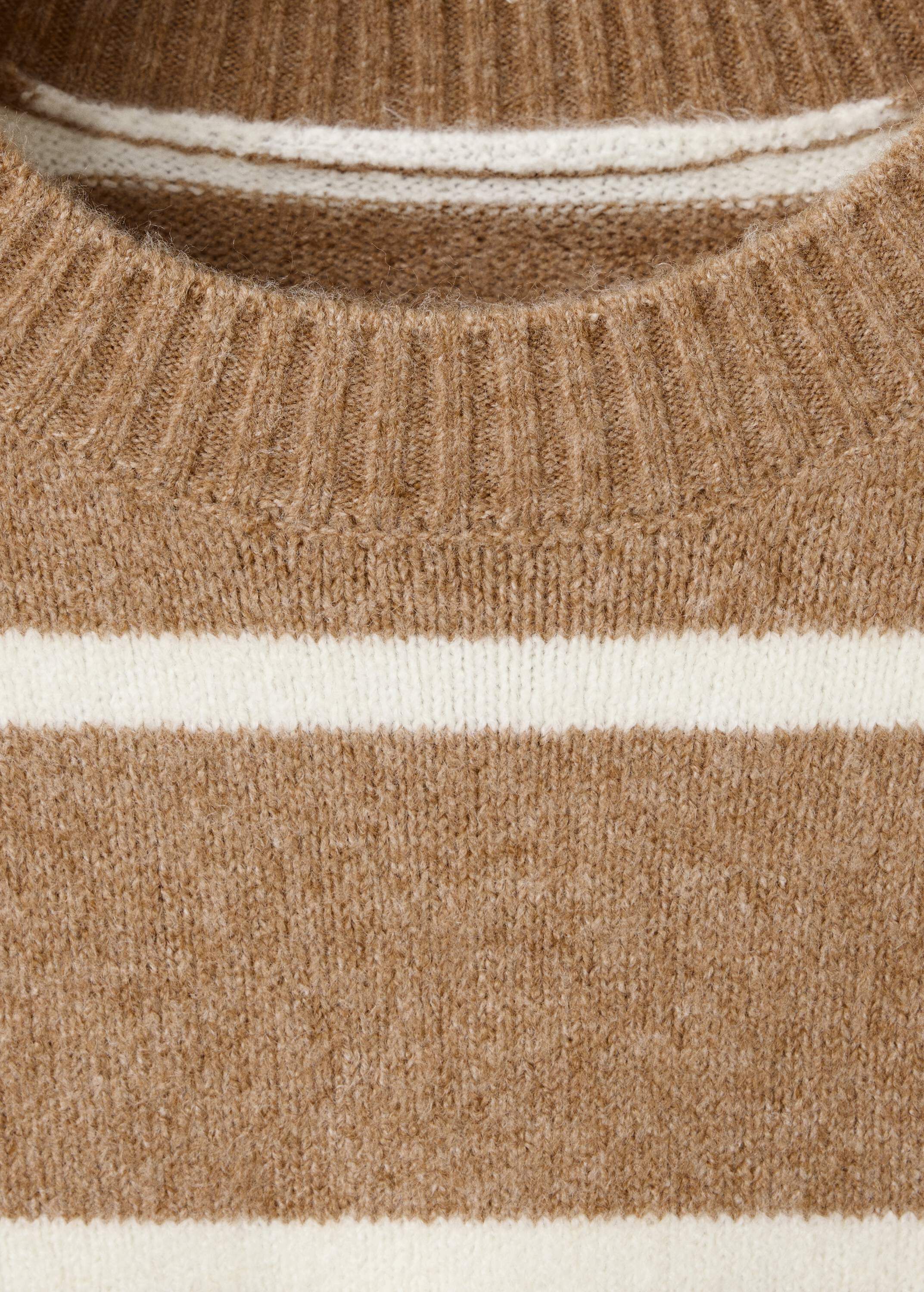 Round-neck striped sweater