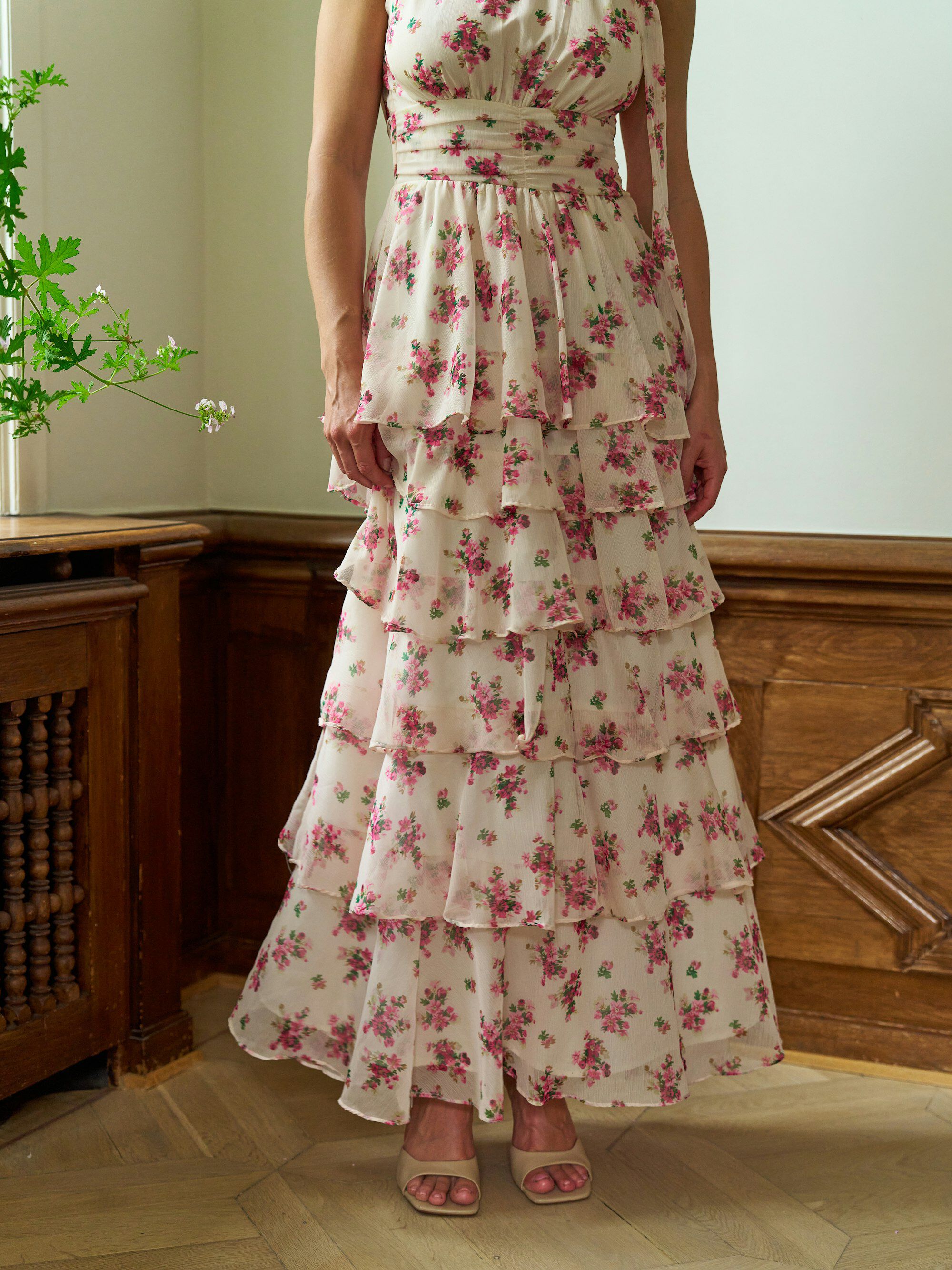 Marli Amazing Chiffon Rose Dress
