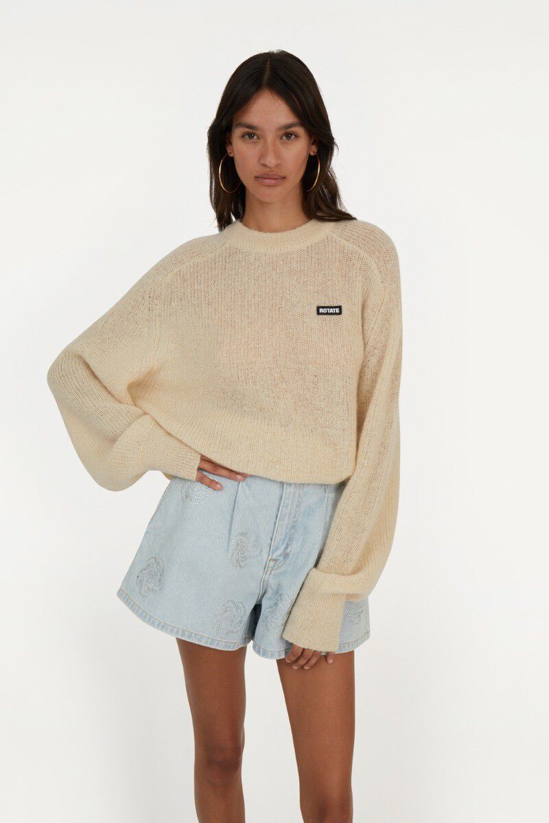 LIGHT KNIT LOGO SWEATER