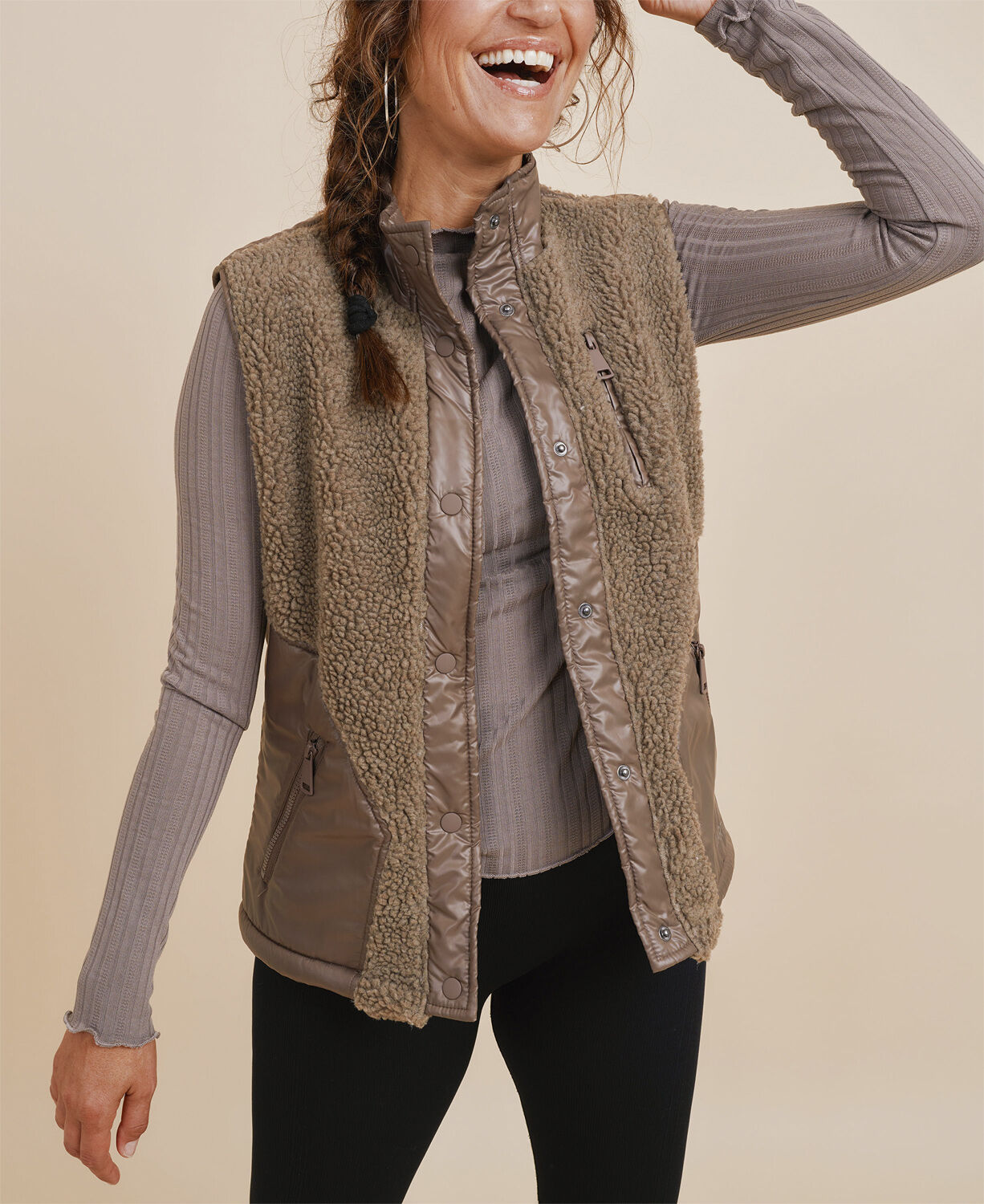 Glacier Fleece Vest - Nero