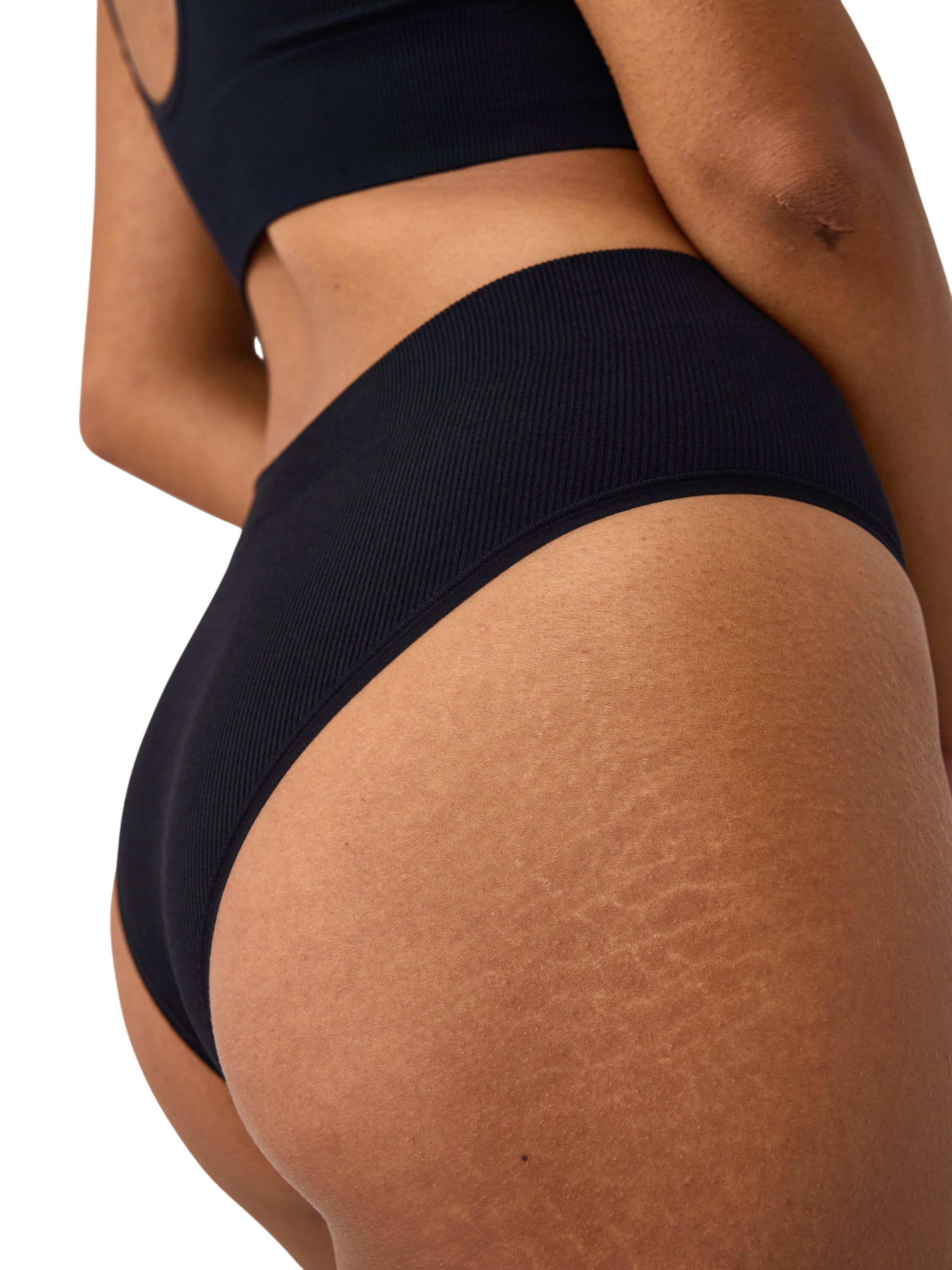 High waist brazilian briefs with a