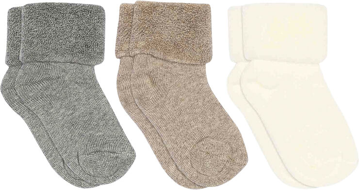 Cotton baby socks - 3-pack