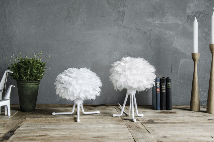 Tripod Base matt white H 18,6 cm