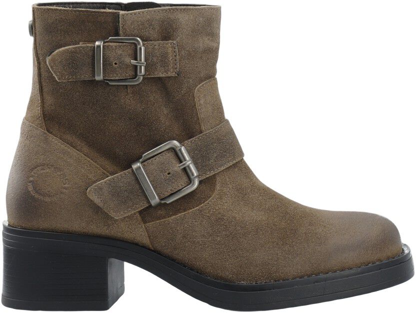 CASRIKKE Biker Boot W. Inside Zip Vintage Suede