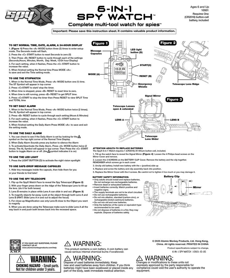 Spy X 6 in 1 Spy Watch