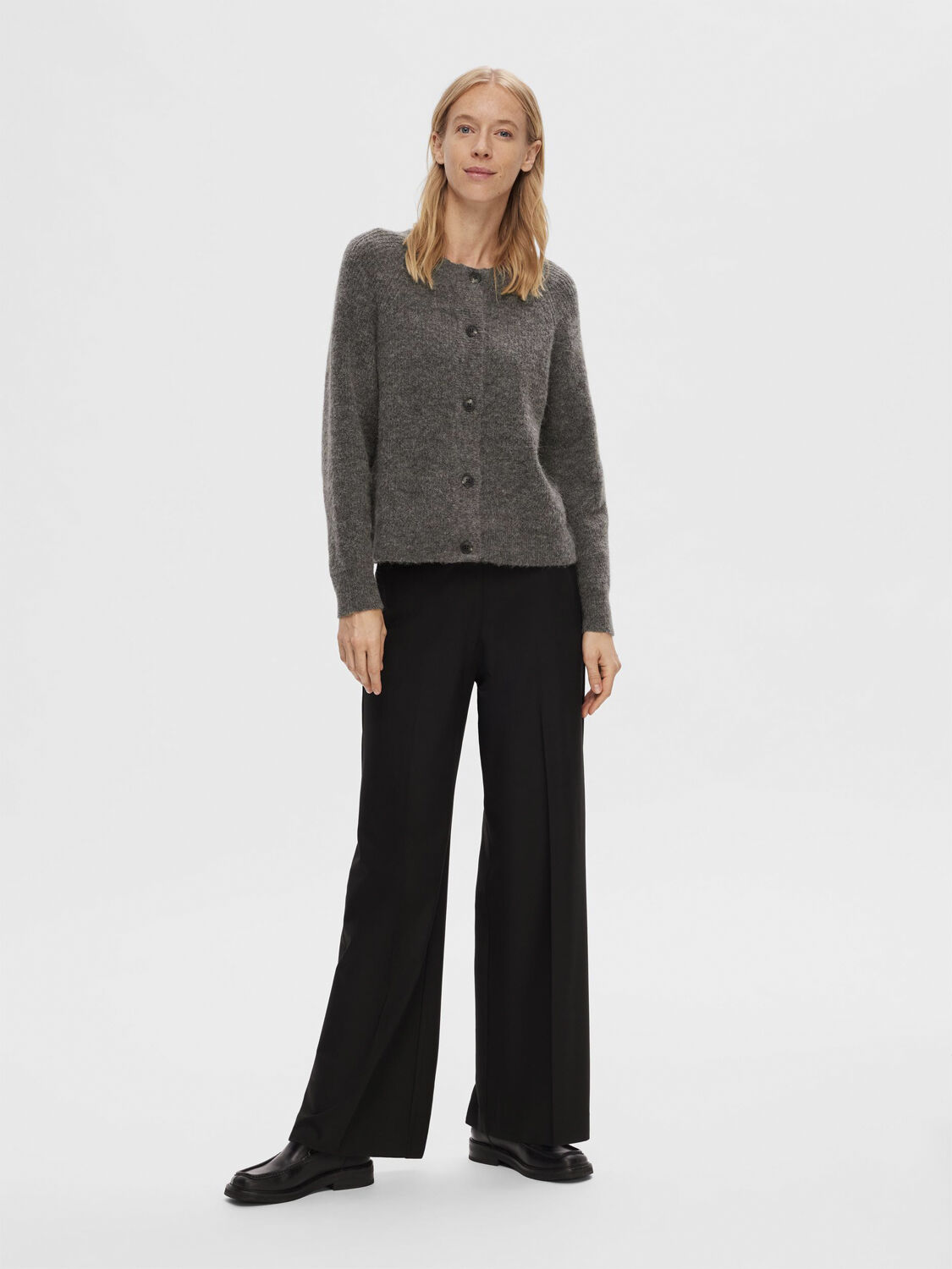 Slflulu Ls stickad kort kofta noos