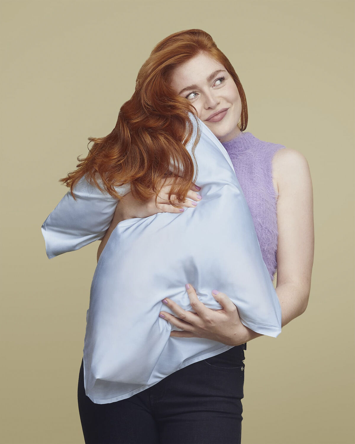 Silky Bamboo Pillowcase, Sky Blue 60x63/70cm