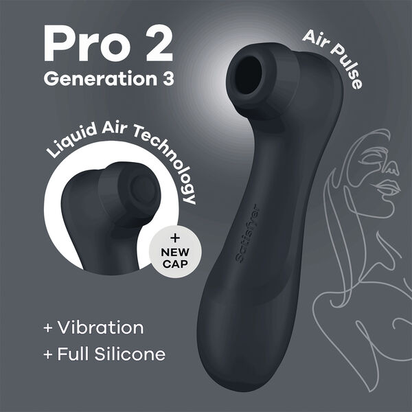 Satisfyer Pro 2 Generation 3 black lufttrycksvibrator