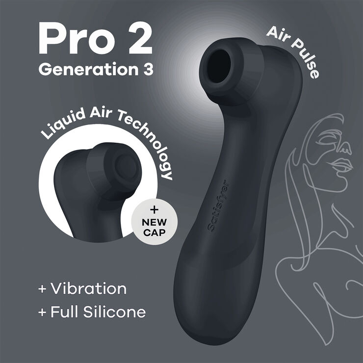 Satisfyer Pro 2 Generation 3 black lufttrycksvibrator
