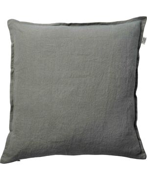 Hør vasket pude 50x50 Shadow