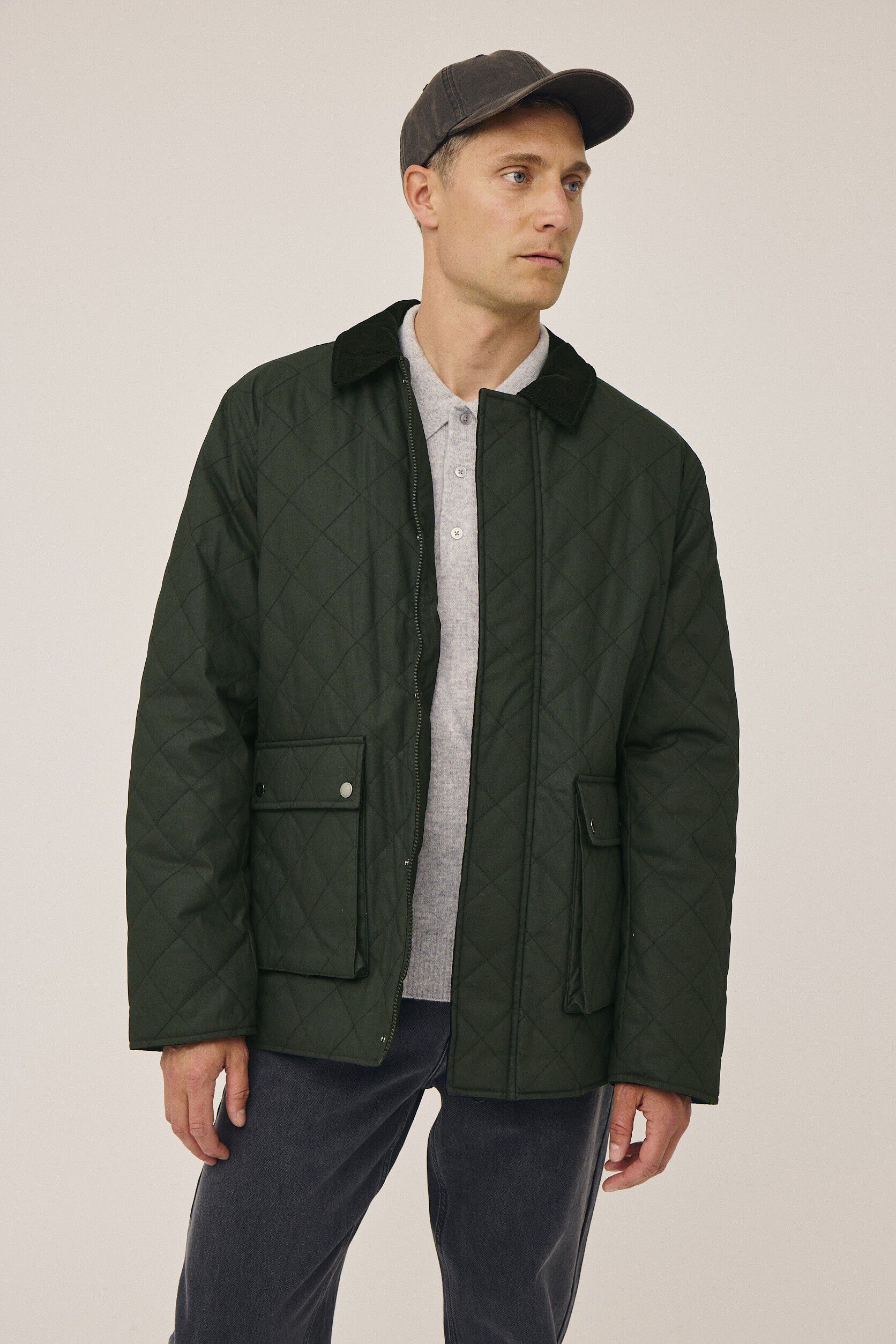 Emerson 4 Coated quiltet jakke - GRS