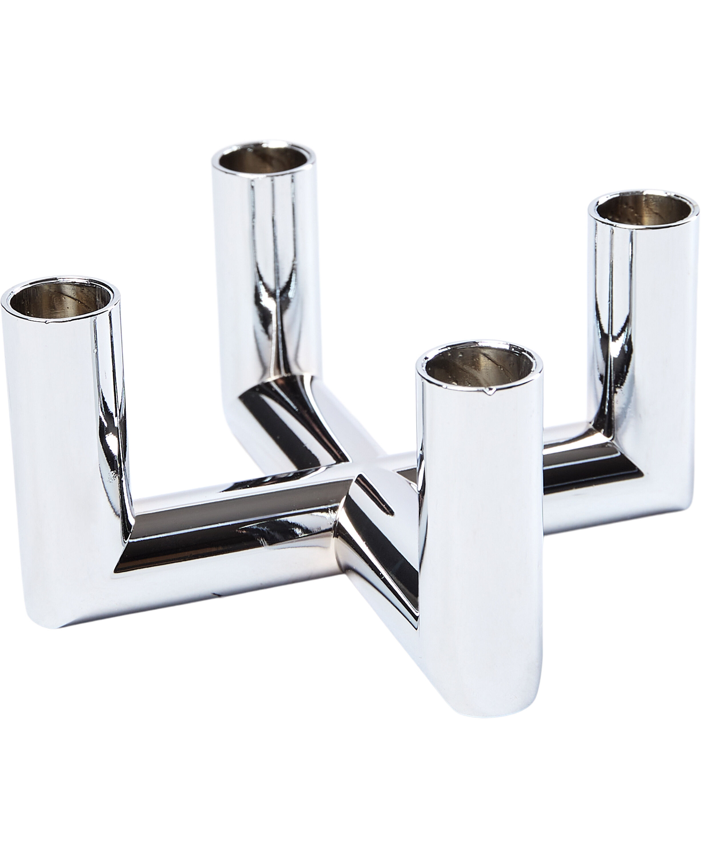 MATRIX Candle Holder - 4'arm Mini Taper - Chrome - 7,5 x 4,5 CM