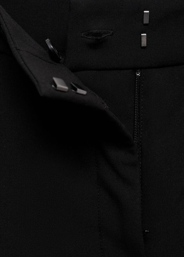 Straight mid-rise trousers