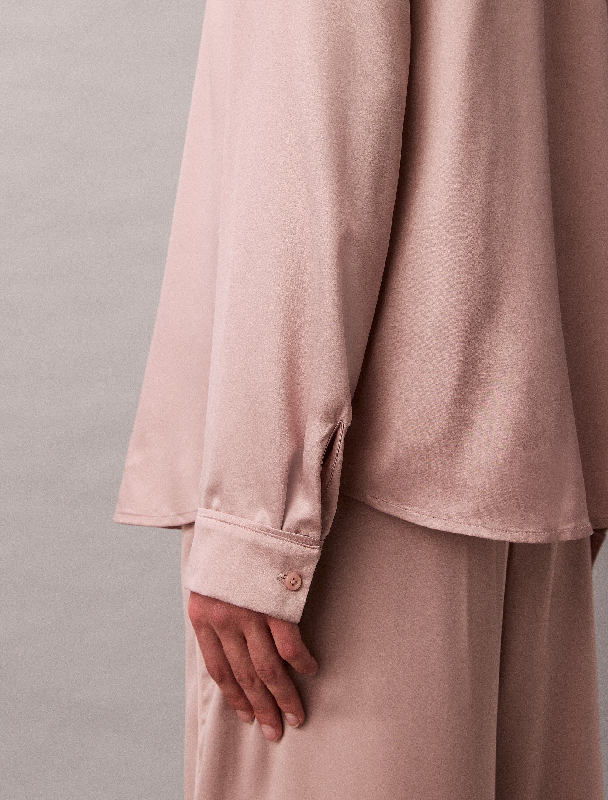 SENSUAL SATIN LOGO SHIRT