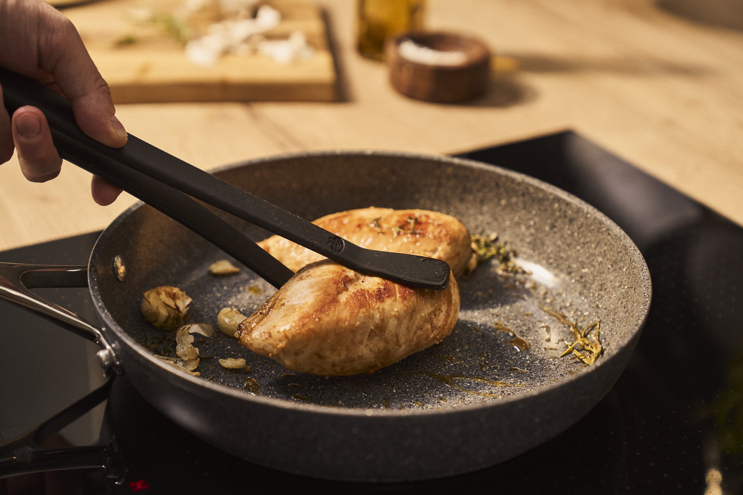 Salina Ceramic Stekpanna, 32 cm, Aluminum, Titanf&ouml;rst&auml;rkt keramisk non